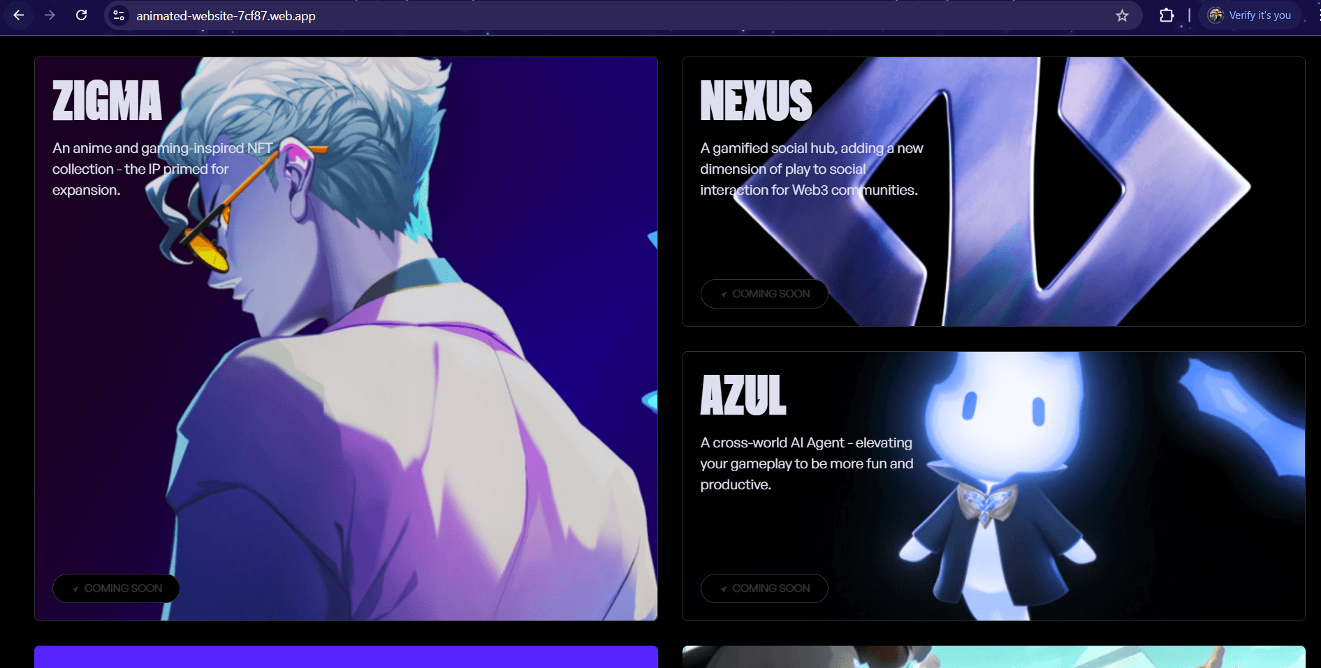 Nex-Gen Animated Website background